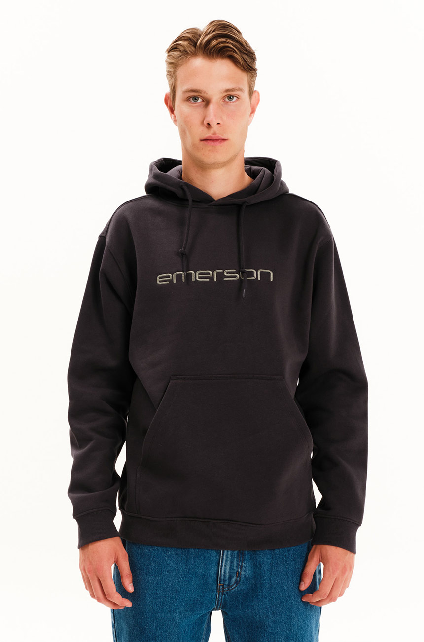 Φούτερ Emerson Logo Κέντημα Charcoal
