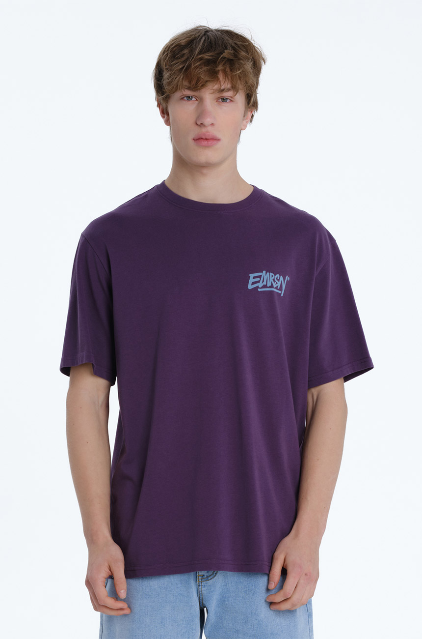 T-shirt Emerson EMRSN Logo Grape Purple