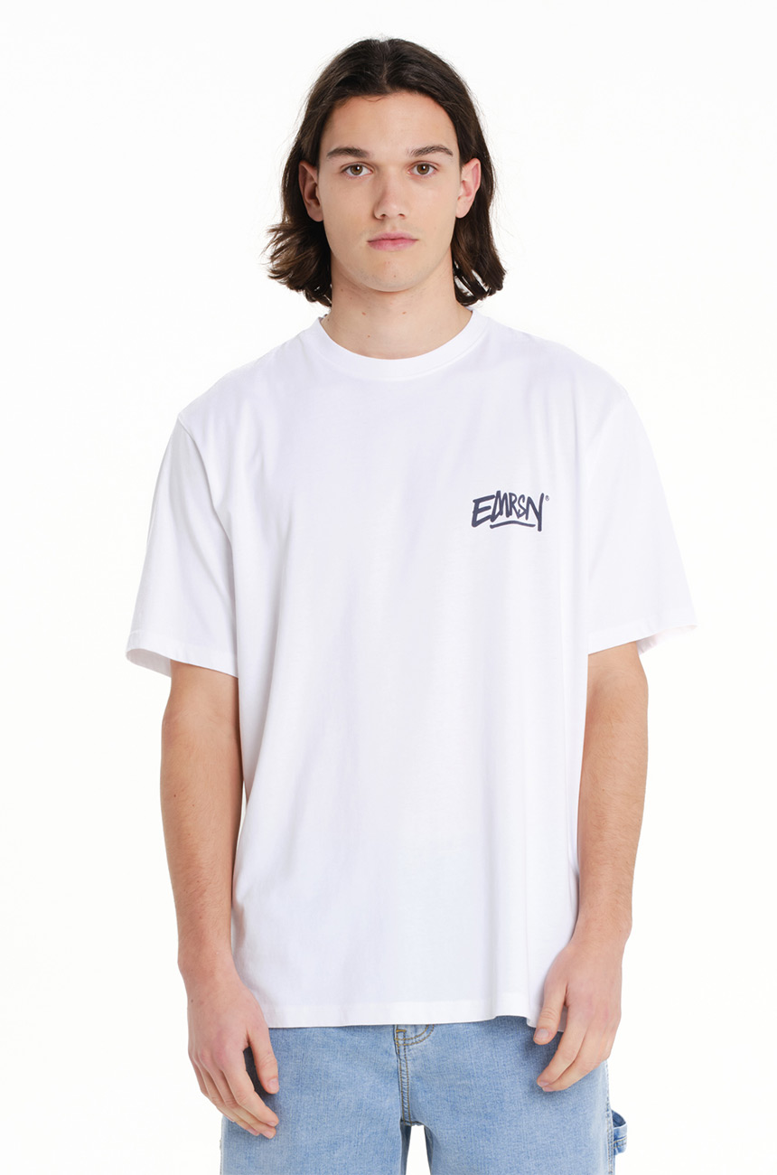 T-shirt Emerson EMRSN Logo White